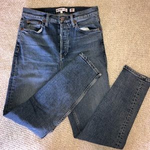 Re/Done Highwaisted Ankle Length Jeans